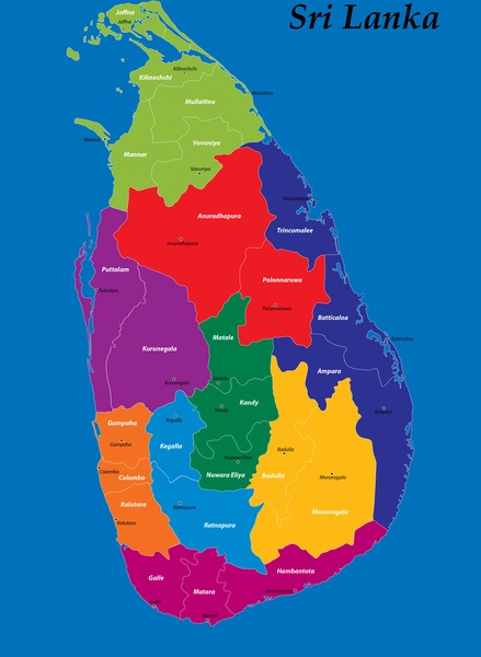 Dengue incidence cases in Sri Lanka from 2010 to 2017